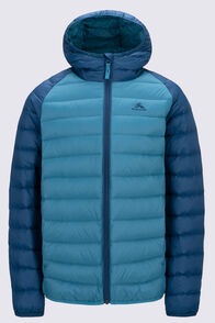 Macpac Kids' Uber Light Hooded Down Jacket, Legion Blue/Biscay Blue, hi-res