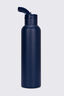 Macpac Insulated Standard Bottle with Straw Lid — 630ml, Navy, hi-res