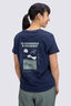 Macpac Women's Te Papakura O Taranaki NP Fairtrade Organic Cotton T-Shirt, Navy Marle, hi-res