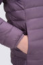 Macpac Kids' Uber Light Hooded Down Jacket, Black Plum, hi-res