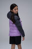 Macpac Kids' Halo Hooded Down Jacket, Asphalt/African Violet, hi-res
