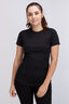 Macpac Women's Geothermal Short Sleeve Top, Black, hi-res