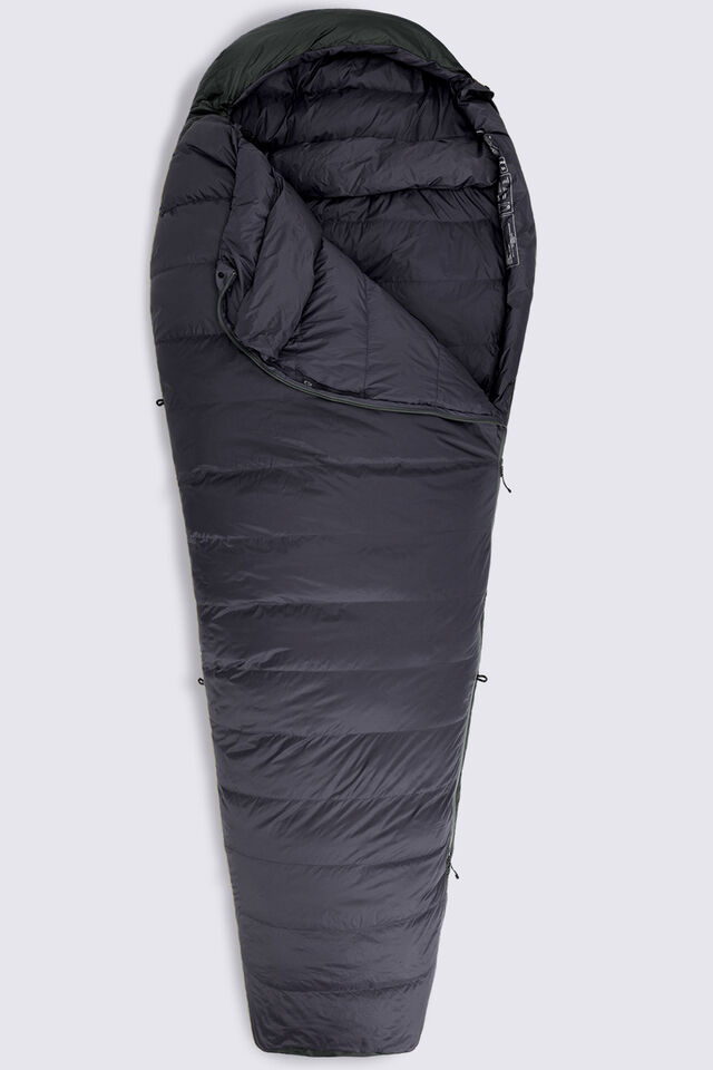 Macpac Large Dusk 750 Down Sleeping Bag (-10°C), Anthracite, view 1