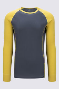 Macpac Men's Geothermal Long Sleeve Top, Turbulence/Snake Eye, hi-res