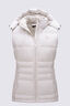 Macpac Women's Aurora Hooded Down Vest, Moonbeam, hi-res