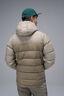 Macpac Men's Halo Hooded Down Jacket ♺, Sand/Lead Grey, hi-res