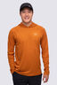 Macpac Men's Trail Long Sleeve Hooded T-Shirt, Pumpkin Spice, hi-res