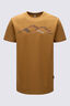 Macpac Men&rsquo;s McIntyre Mountains Fairtrade Organic Cotton Short Sleeve T-Shirt, Medal Bronze, hi-res