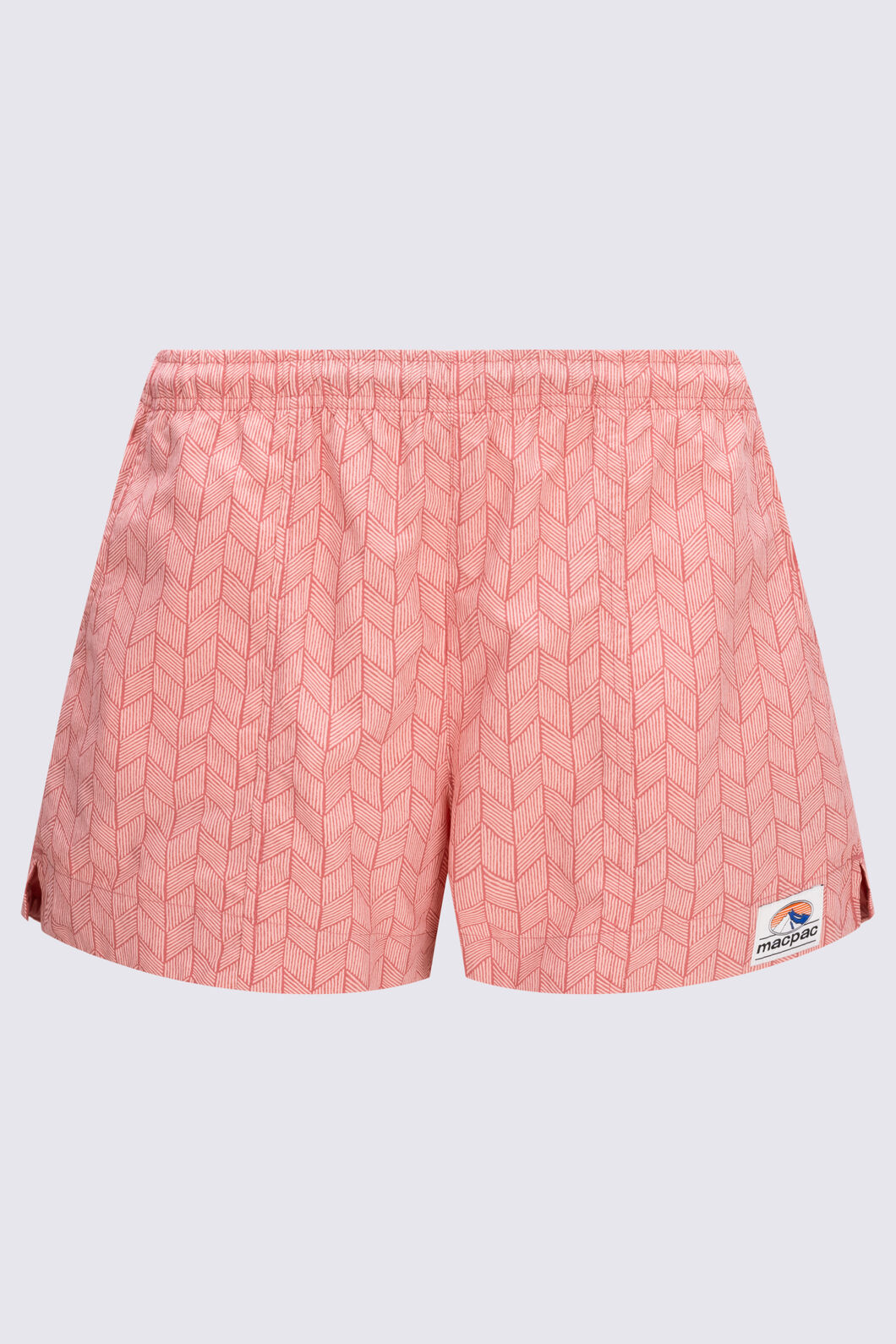 Macpac Women's Winger Shorts, Dusty Cedar Print, hi-res