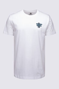 Macpac Men's Cameron Hut Fairtrade Organic Cotton Short Sleeve T-Shirt, White, hi-res