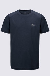 Macpac Kids' Cass Short Sleeve T-Shirt, BLACK MARLE, hi-res