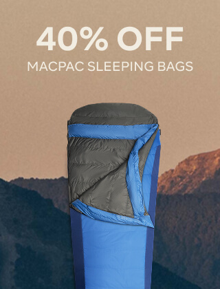 $40% OFF MACPAC SLEEPING BAGS