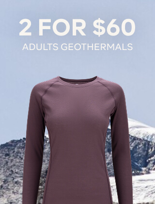 2 FOR $60 ADULT GEOTHERMALS