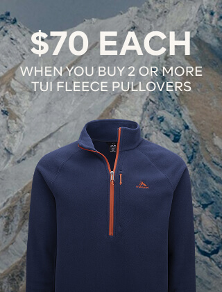 $70 EACH WHEN YOU BUY 2 OR MORE TUI FLEECE PULLOVERS