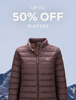 UP TO 50% OFF PUFFER JACKETS