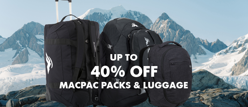 Up to 40% off Macpac Packs