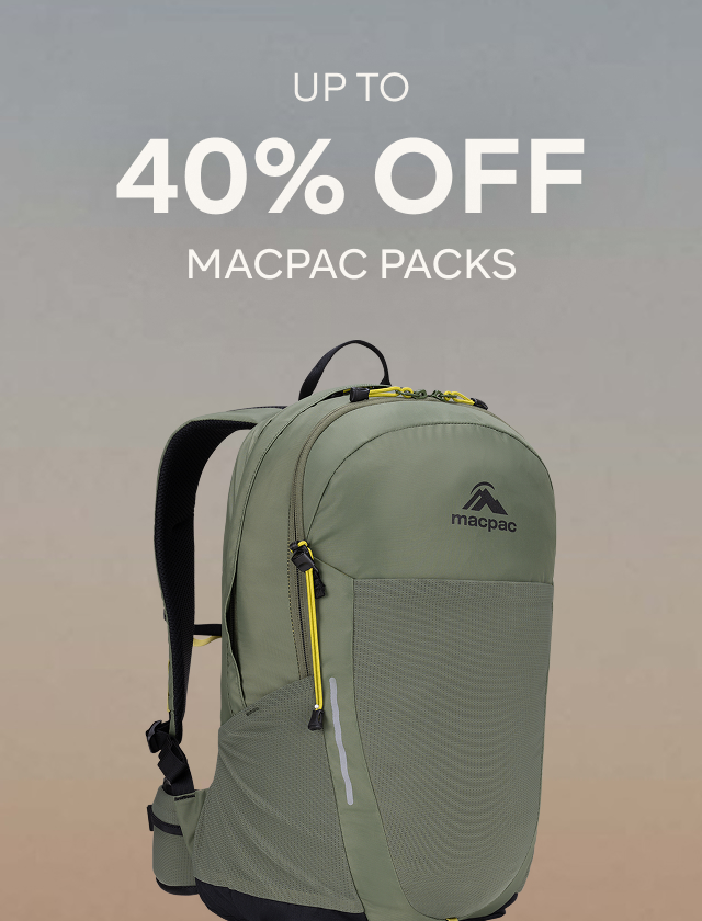 UP TO 40% OFF MACPAC PACKS