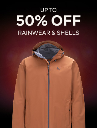 UP TO 50% OFF RAINWEAR & SHELLS