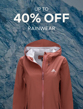 UP TO 40% OFF RAINWEAR