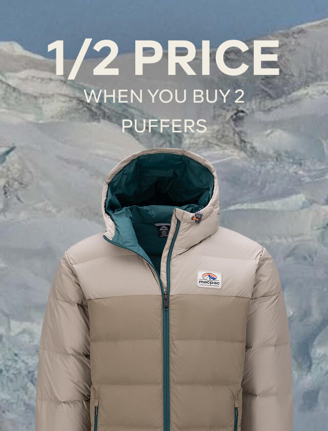 1/2 PRICE WHEN YOU BUY 2 PUFFERS