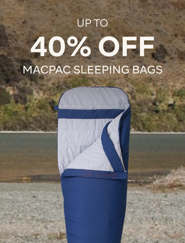 UP TO 40% OFF MACPAC SLEEPING BAGS