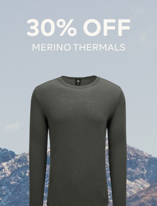 30% OFF MERINO THERMALS