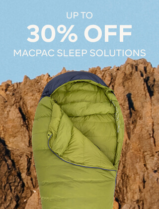UP TO 30% OFF MACPAC SLEEP SOLUTIONS