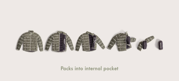 Packs into Internal Pocket
