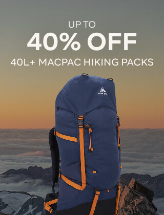 UP TO 40% OFF 40L + MACPAC HIKING PACKS