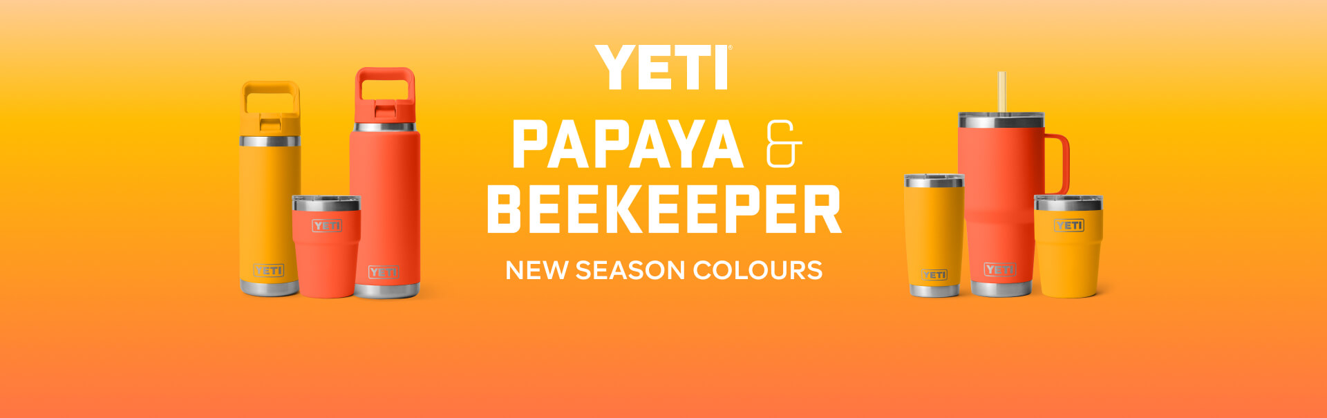 YETI - PAPAYA & BEEKEEPER NEW SEASON COLOURS