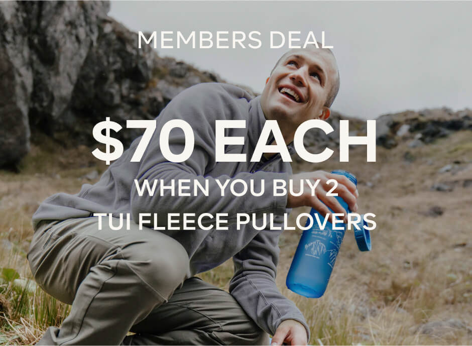 $70 EA WHEN YOU BUY 2 OR MORE TUI FLEECE PULLOVERS