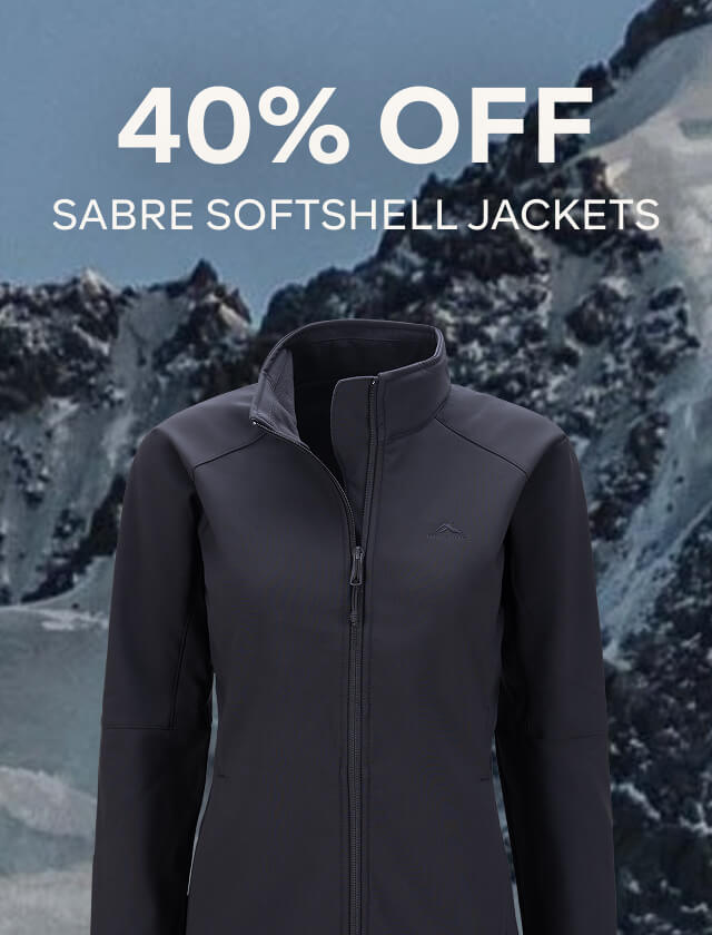 40% OFF SABRE SOFTSHELL JACKETS