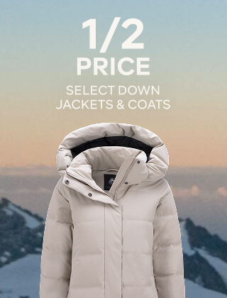 1/2 PRICE SELECT FLEECE JACKETS AND COATS