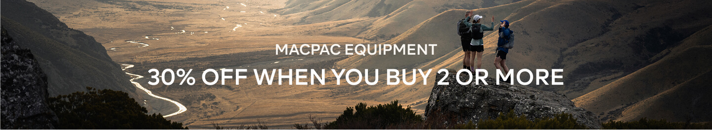 UP TO 40% OFF MACPAC equipment WHEN YOU BUY 2 OR MORE