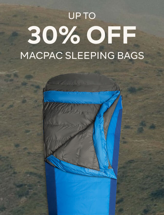 UP TO 30% OFF MACPAC SLEEPING BAGS