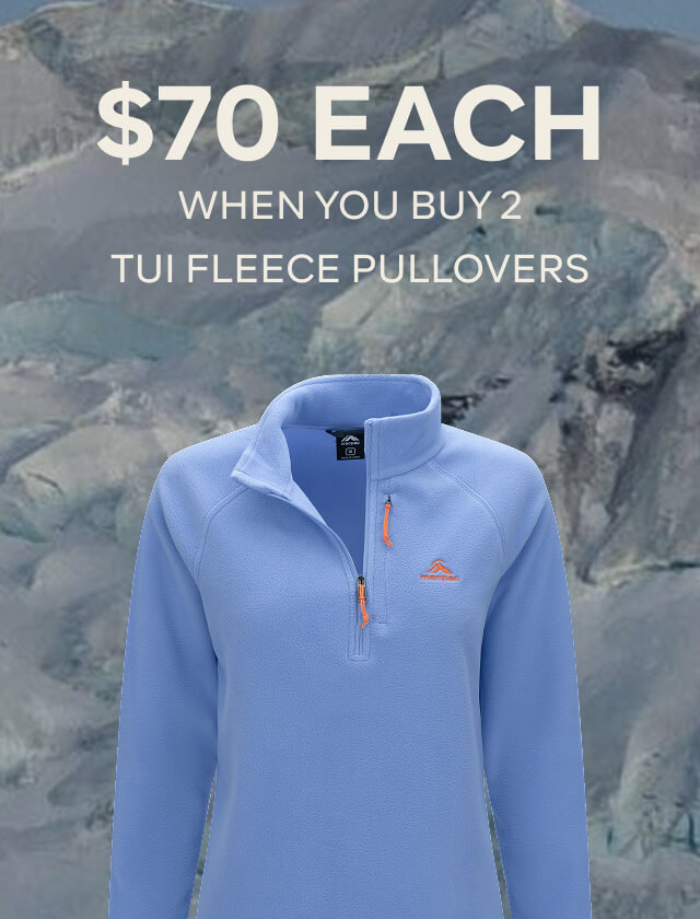 $70ea WHEN YOU BUY 2 OR MORE TUI FLEECE PULLOVERS