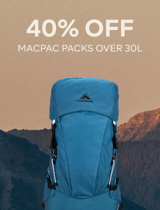 $40% OFF MACPAC PACKS OVER 30L