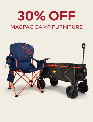30% OFF MACPAC CAMP FURNITURE