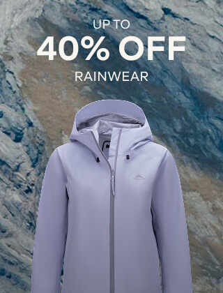 UP TO 40% OFF RAINWEAR