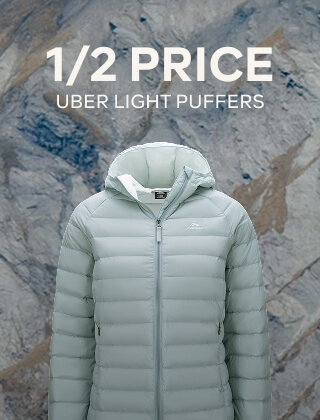 1/2 PRICE UBER LIGHT PUFFERS