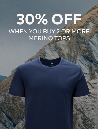 30% OFF, WHEN YOU BUY 2 OR MORE MERINO TOPS