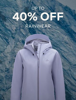 UP TO 40% OFF RAINWEAR