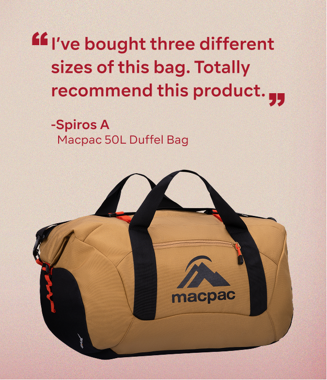 MACPAC 50L DUFFEL BAG