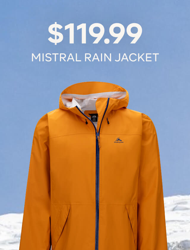 $119.99 MISTRAL RAIN JACKET
