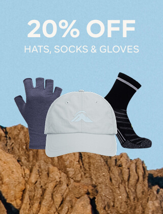 20% OFF HATS, SOCKS & GLOVES