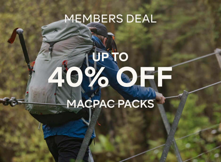 UP TO 40% OFF MACPAC PACKS