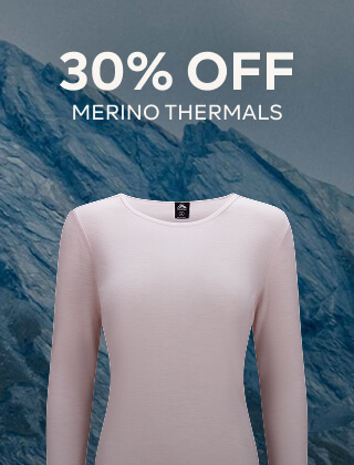 30% OFF MERINO THERMALS