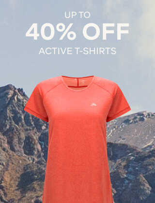 UP TO 40% OFF ACTIVE T-SHIRTS
