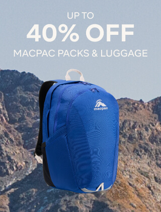 UP TO 40% OFF MACPAC PACKS & LUGGAGE