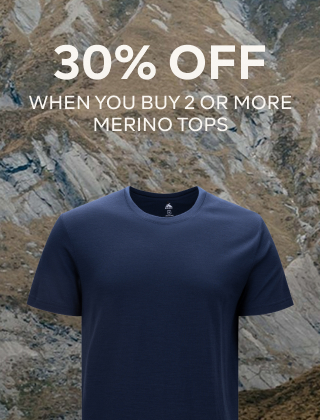 30% OFF, WHEN YOU BUY 2 OR MORE MERINO TOPS